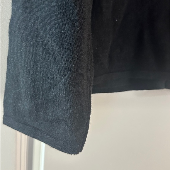 Carly St. Claire Embellished Holiday Cardigan Sweater XL Black Stars Sequins - Picture 8 of 8